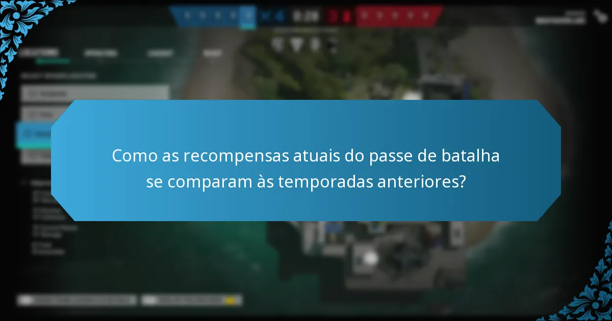 Como o feedback dos jogadores influencia as recompensas do passe de batalha?
