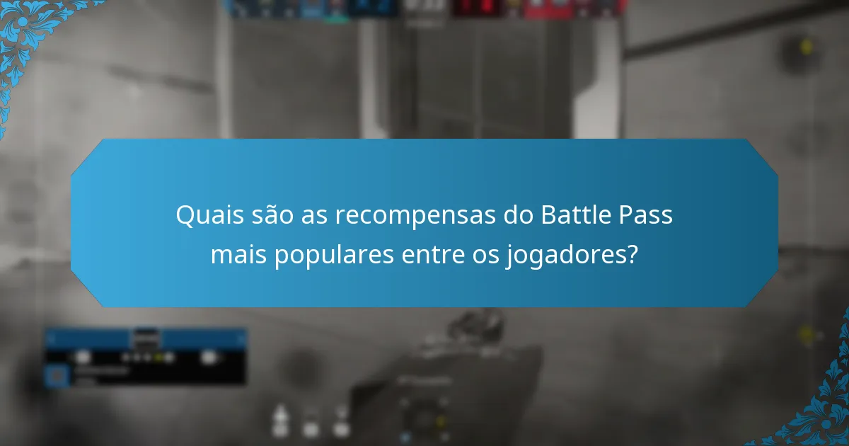 Quais são as tendências nas recompensas do Battle Pass ao longo do tempo?